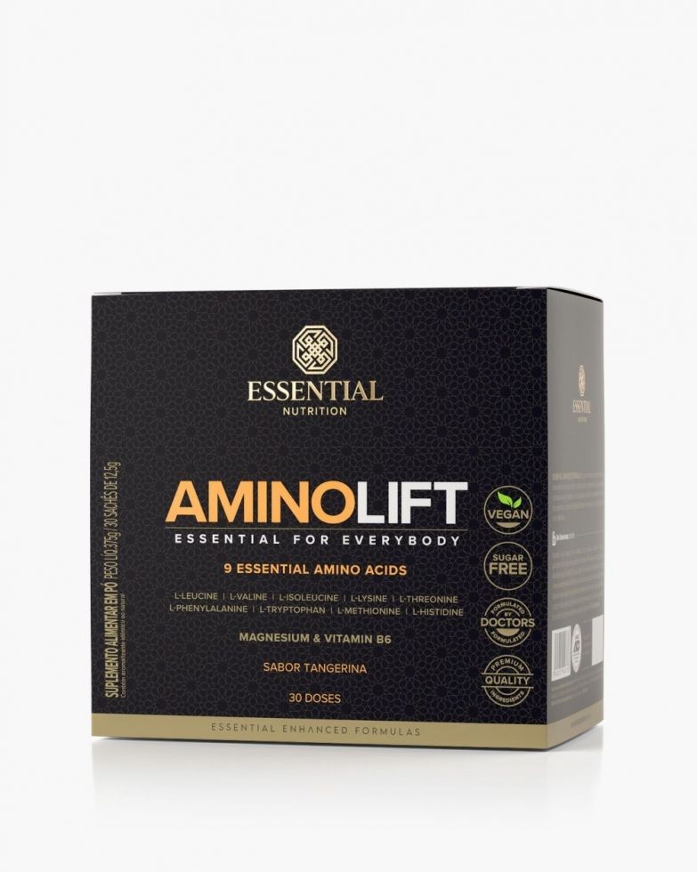 Aminolift Display (30 sachês de 12,5g) - Sabor: Tangerina (nova embalagem)