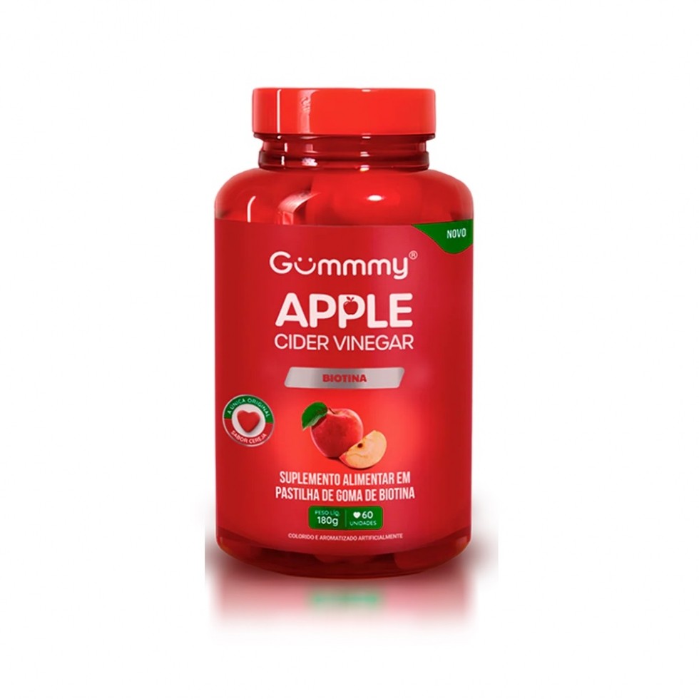 Gummmy Apple Cider Vinegar (60 gomas) - Sabor: Cereja
