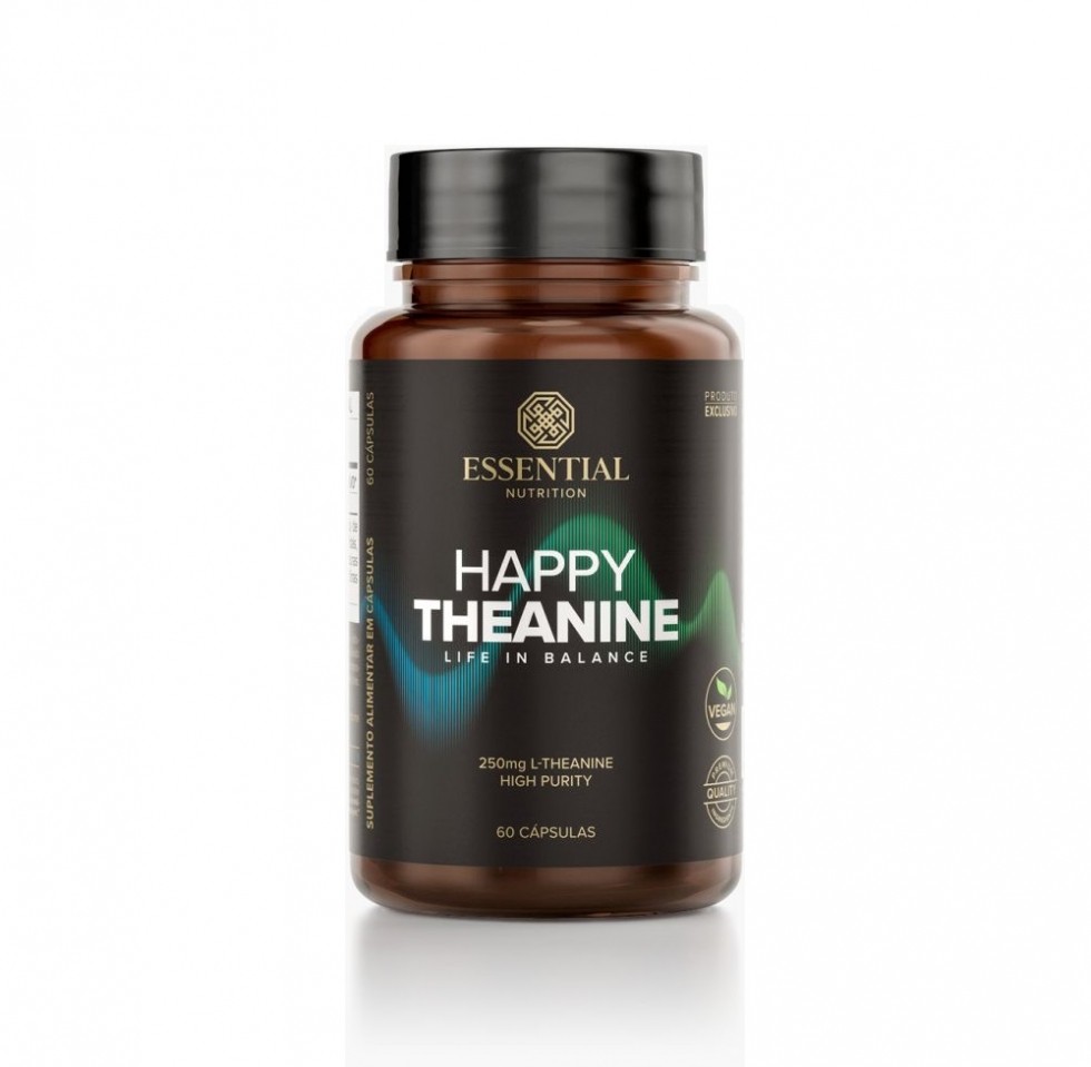 Happy Theanine 250mg (60 caps) - Padrão: Único