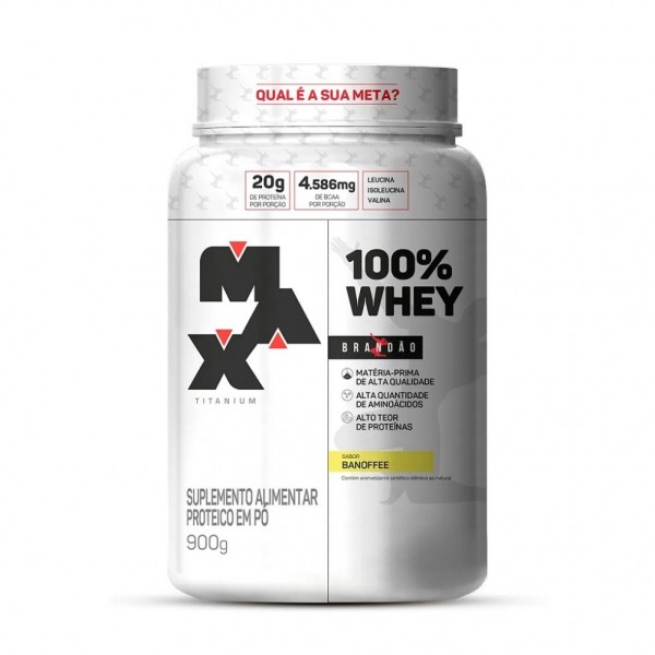100% Whey (900g) - Sabor: Banoffee