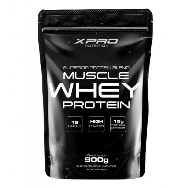 100% Whey Protein Concentrate Refil (900g) - Sabor: Morango