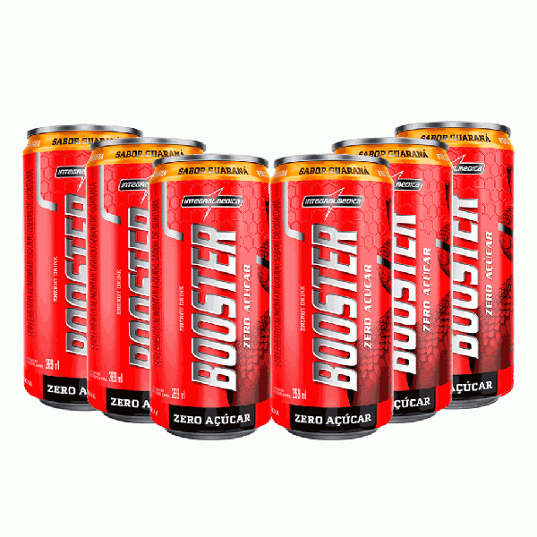 Booster Energy Drink (Fardo 6 unid. 269ml) - Sabor: Guaraná
