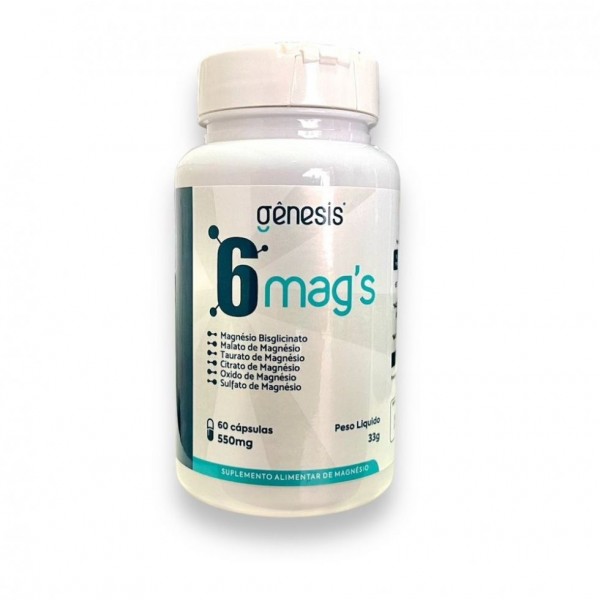 6 Mage#039;s 550mg (60 caps) - Padrão: Único