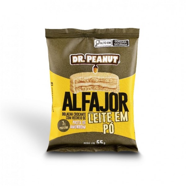 Alfajor Dr. Peanut (55g) - Sabor: Leite em Pó