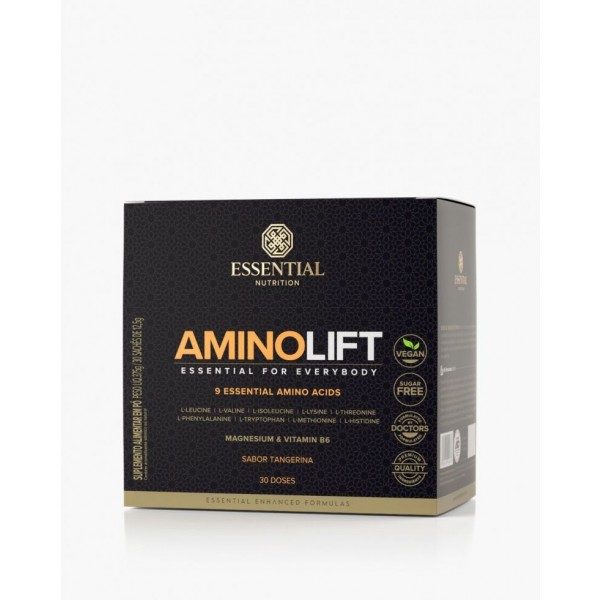 Aminolift Display (30 sachês de 12,5g) - Sabor: Tangerina (nova embalagem)