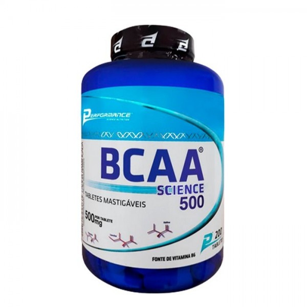 BCAA Science 500 Mastigável (200 Tabs) - Sabor: Limão