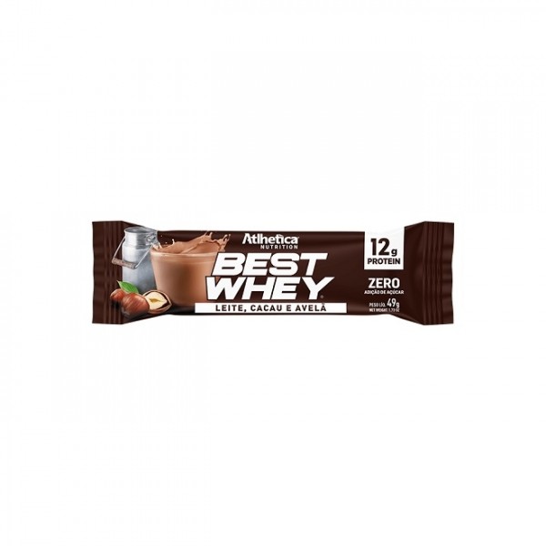 Best Whey Bar (62g) - Sabor: Leite, cacau e Avelã (49g)