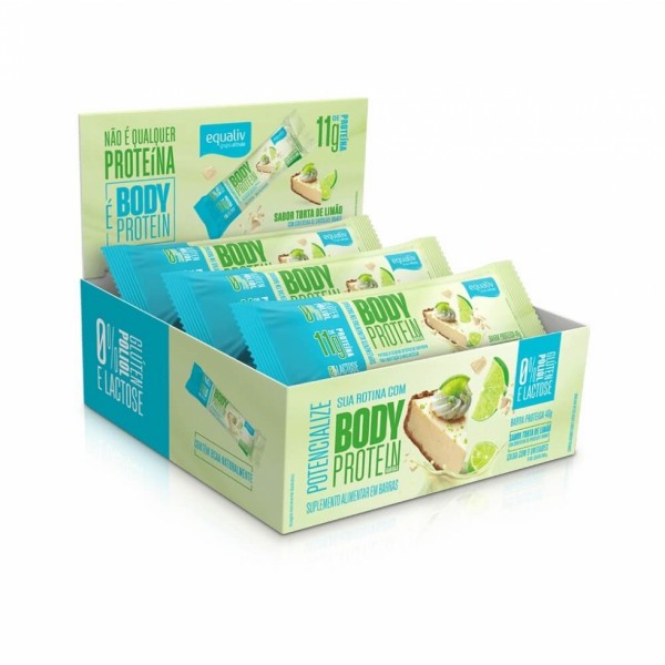 Body Protein Bar (9 unid. 40g) - Sabor: Torta de Limão Cobertura Choc. Branco
