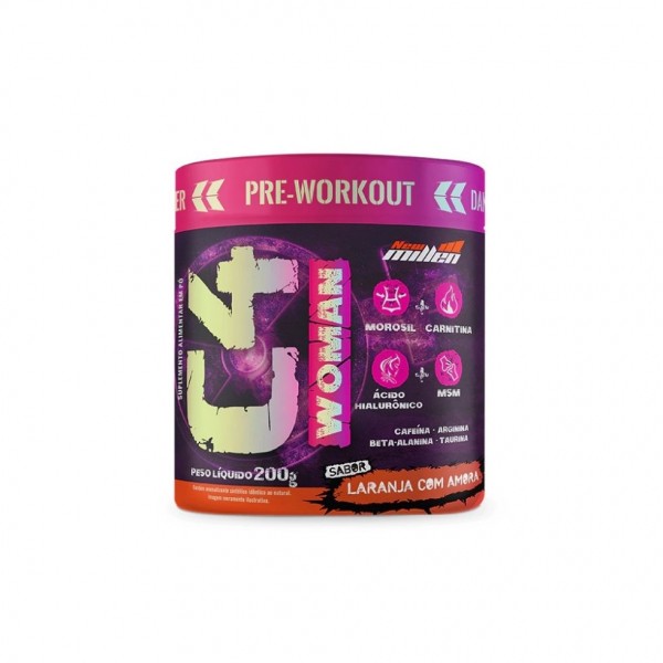 C4 Woman (200g) - Sabor: Laranja com Amora