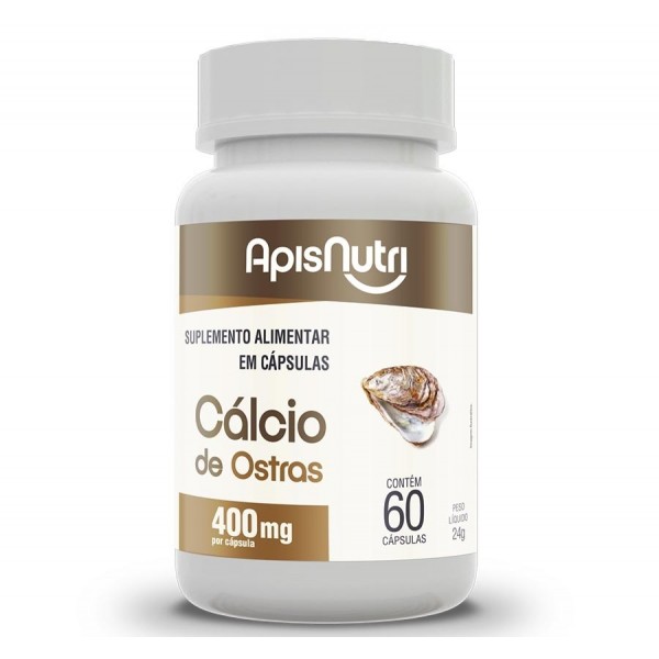 Cálcio de Ostras 400mg (60 caps) - Padrão: Único