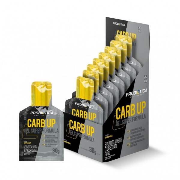 Carb Up Energy Gel Caixa 10 unidades (300g) - Sabor: Banana