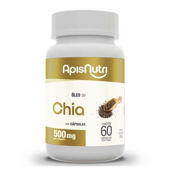 Óleo de Chia 500mg (60 caps) - Padrão: Único