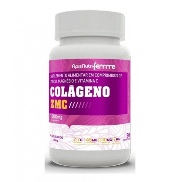 Colágeno ZMC 1200mg (90 comprimidos) - Padrão: Único