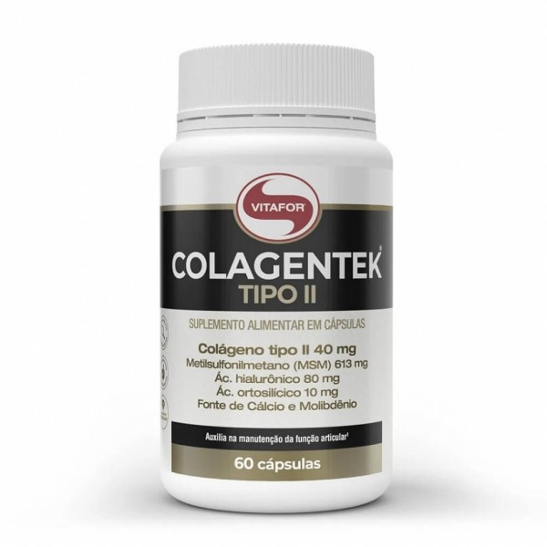 Colagentek Tipo II 613mg (60 caps) - Padrão: Único