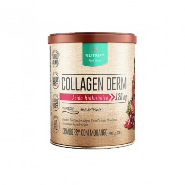 Collagen Derm Ácido Hialurônico + Verisol (330g) - Sabor: Cranberry com Morango