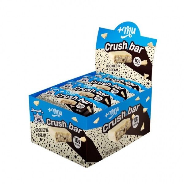 Crush Bar Display 480g (12 unid 40g) - Sabor: Cookies e Cream