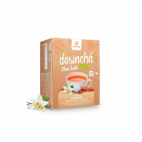 Desinchá Chai Latte (10 sachês) - Sabor: Baunilha