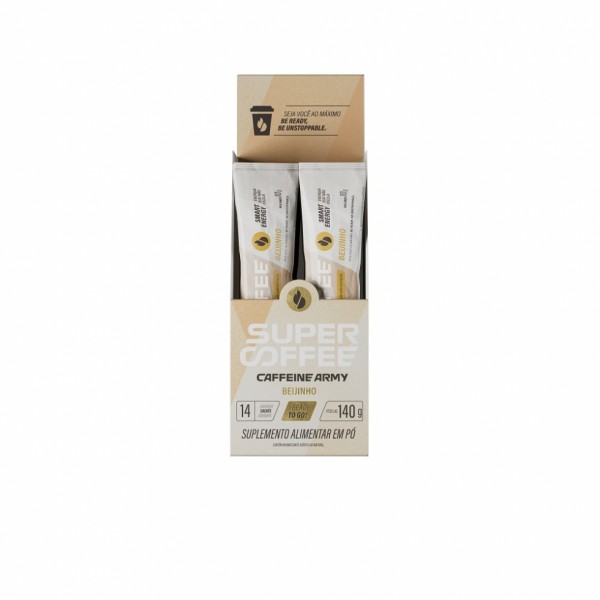 SuperCoffee 3.0 To Go Display (14 sachês de 10g) - Sabor: Beijinho