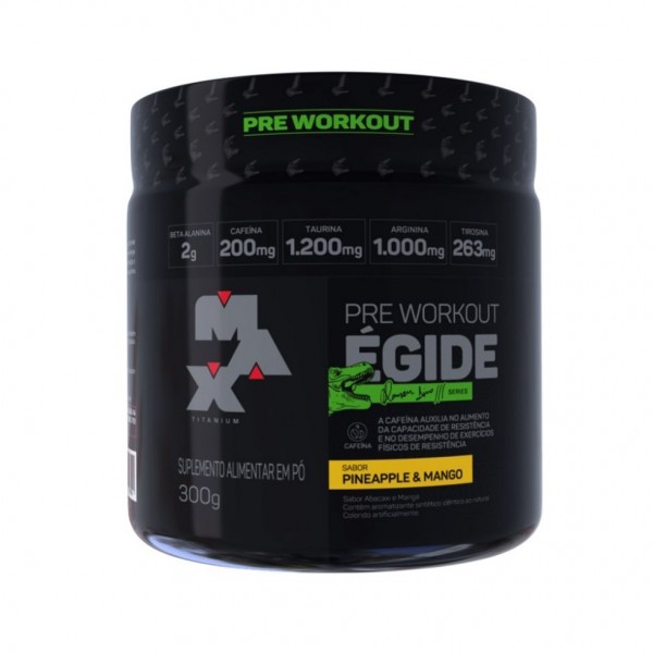 Égide Pre-Workout (300g) - Sabor: Abacaxi e Manga Vencimento: 14/05/25