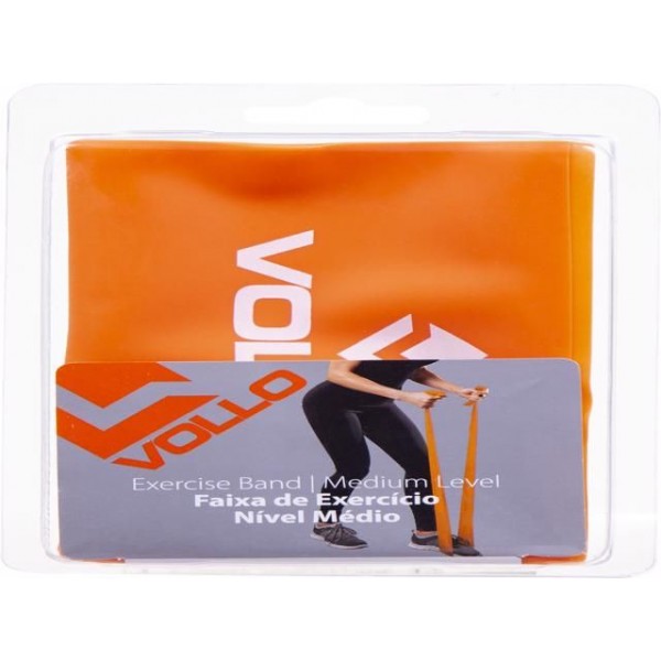 Faixa de Exercício Nível Médio (0,50mm) - Laranja - Padrão: Único