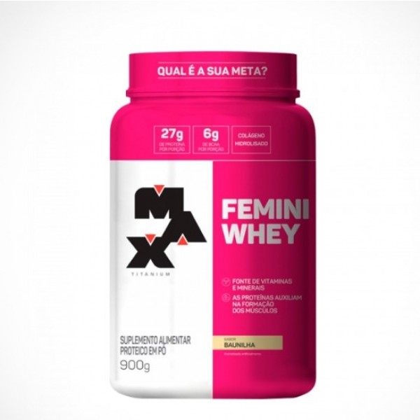 Femini Whey (900g) - Sabor: Baunilha
