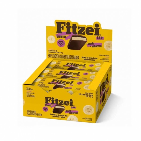 Fitzei Bar Display (12 unid 40g) - Sabor: Banoffee