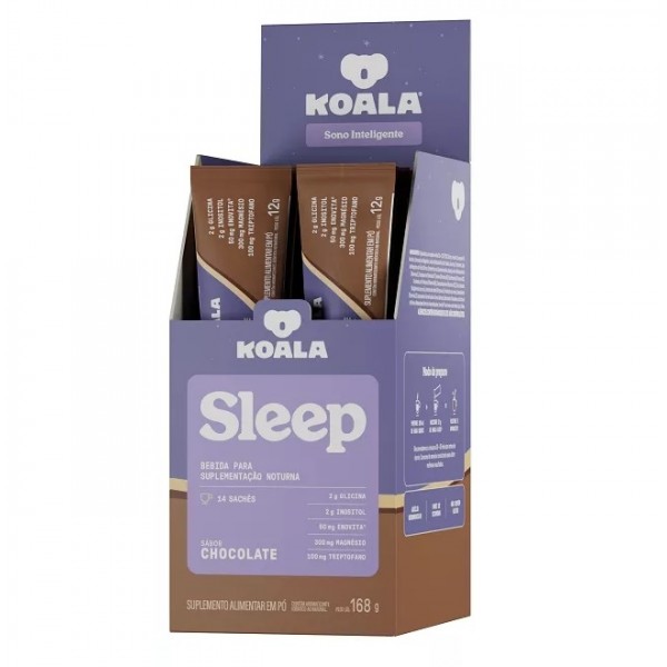 Koala Sleep Display (14 sachês 12g) - Sabor: Chocolate