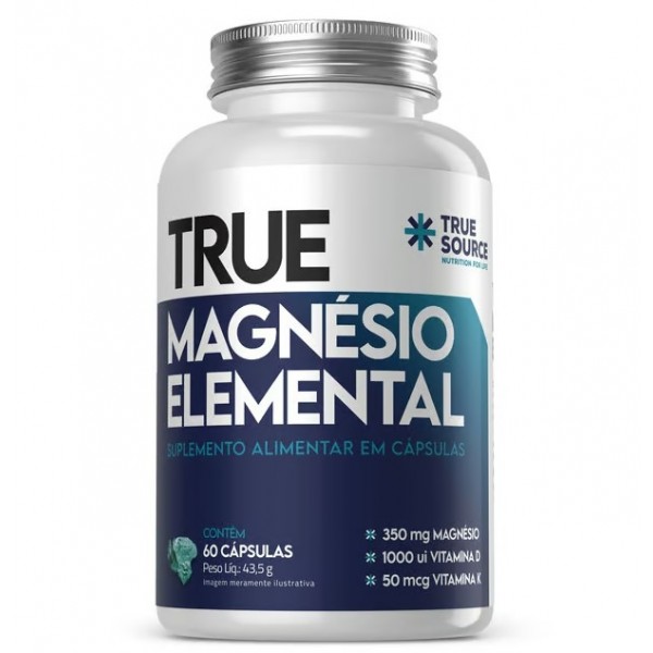 True Magnesio Elemental (60 caps) - Padrão: Único