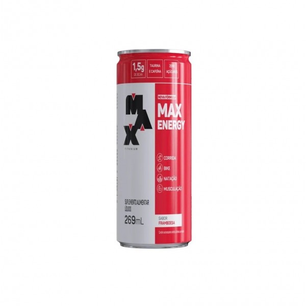 Max Energy (269ml) - Sabor: Framboesa