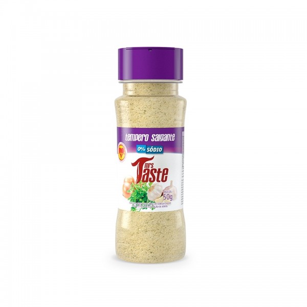 Tempero Baixo Sódio (55g) - Sabores - Sabor: Salgante