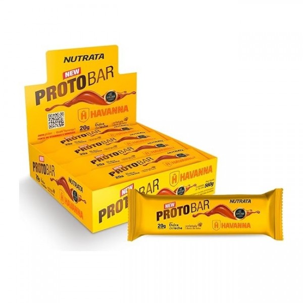 ProtoBar Whey Display - Sabor: Doce de Leite Havanna (9 unid. 70g)