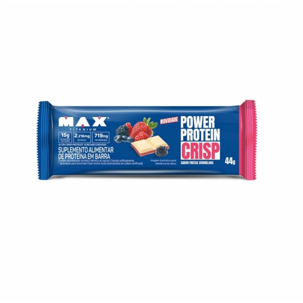 Power Protein Crisp Bar (44g) - Sabor: Frutas Vermelhas