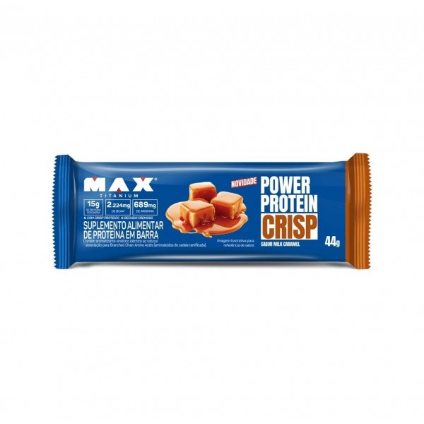 Power Protein Crisp Bar (44g) - Sabor: Milk Caramel