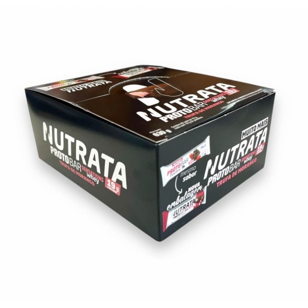 ProtoBar Whey Display - Sabor: Trufa de Morango (9 unid. 70g)