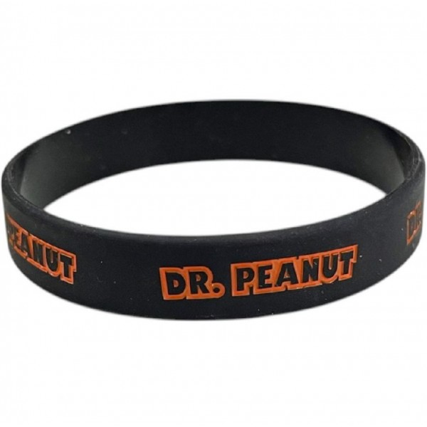 Pulseira de Silicone Dr Peanut - Cor: Preta