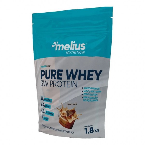 Pure Whey 3W Protein Refil (1,8kg) - Sabor: Chocolate