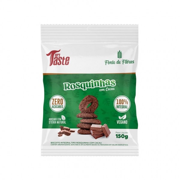 Rosquinhas Veganas (150g) - Sabor: Cacau