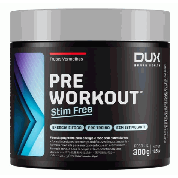 Pre Workout Original - Stim Free (300g) - Sabor: Frutas Vermelhas