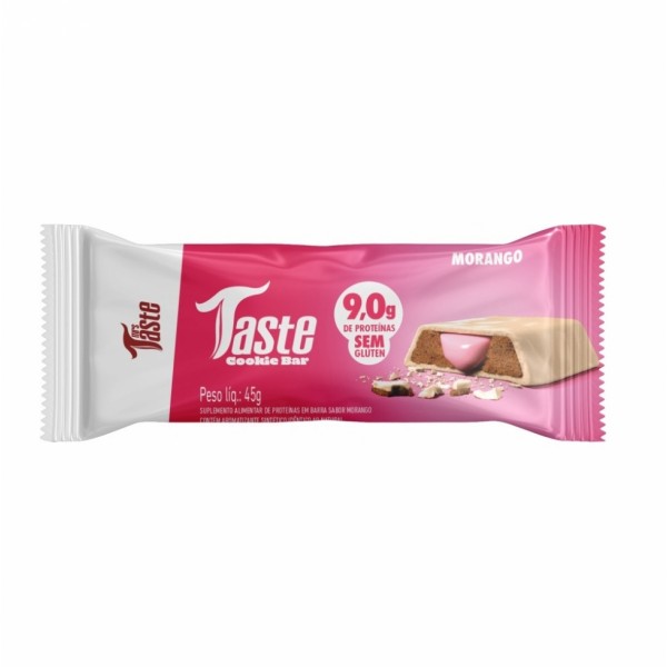 Taste Cookie Bar (45g) - Sabor: Morango