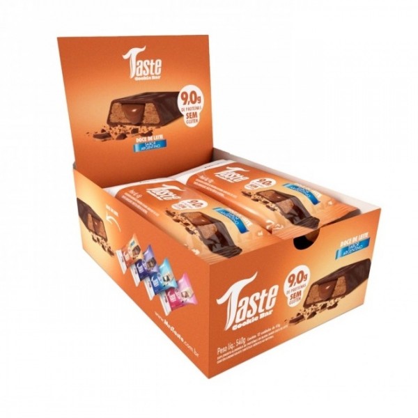 Taste Cookie Bar Display (12 unid 45g) - Sabor: Doce de Leite
