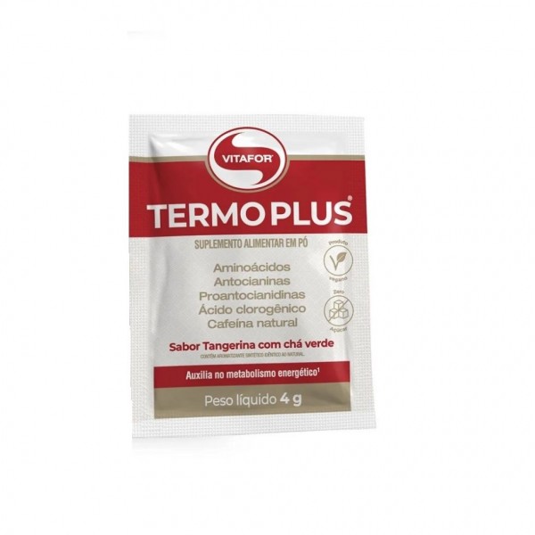 Termo Plus Sachê (4g) - Sabor: Tangerina com Chá Verde