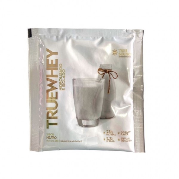 True Whey (32g) - Hidrolisado e Isolado - Sabor: Neutro (28g)