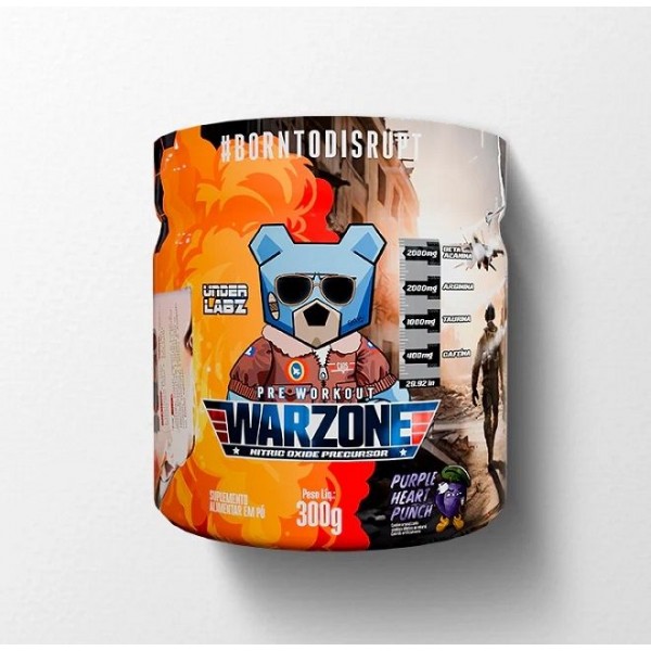 Warzone Pre Workout (300g) - Sabor: Purple Heart Punch