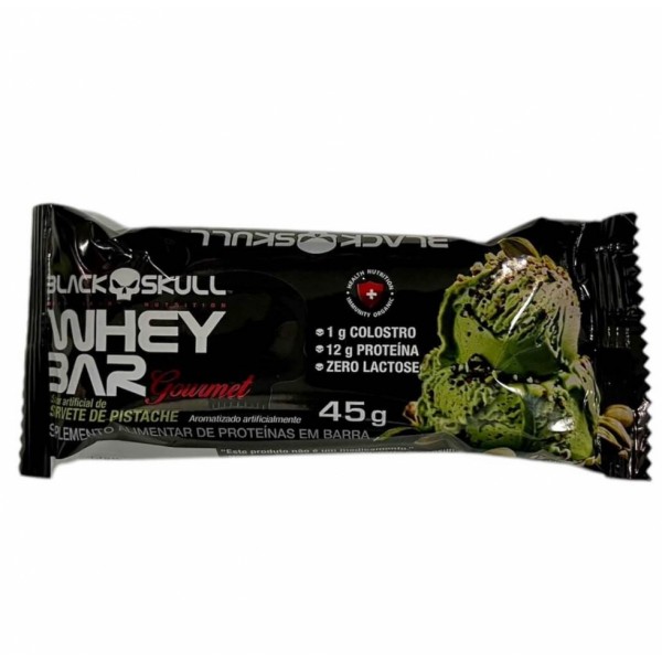 Whey Bar Gourmet (45g) - Sabor: Sorvete de Pistache