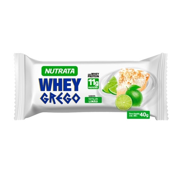 Whey Grego Bar (40g) - Sabor: Torta de Limão
