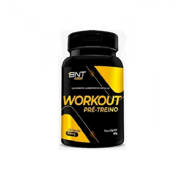 Workout Pré-Treino c/ Mix Energético 500mg (120caps) - Padrão: Único