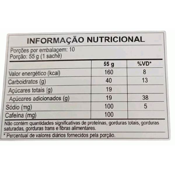 Energy Gel Z2+ - 40 Carb (Display 10 sachês 55g) - Sabor: Original