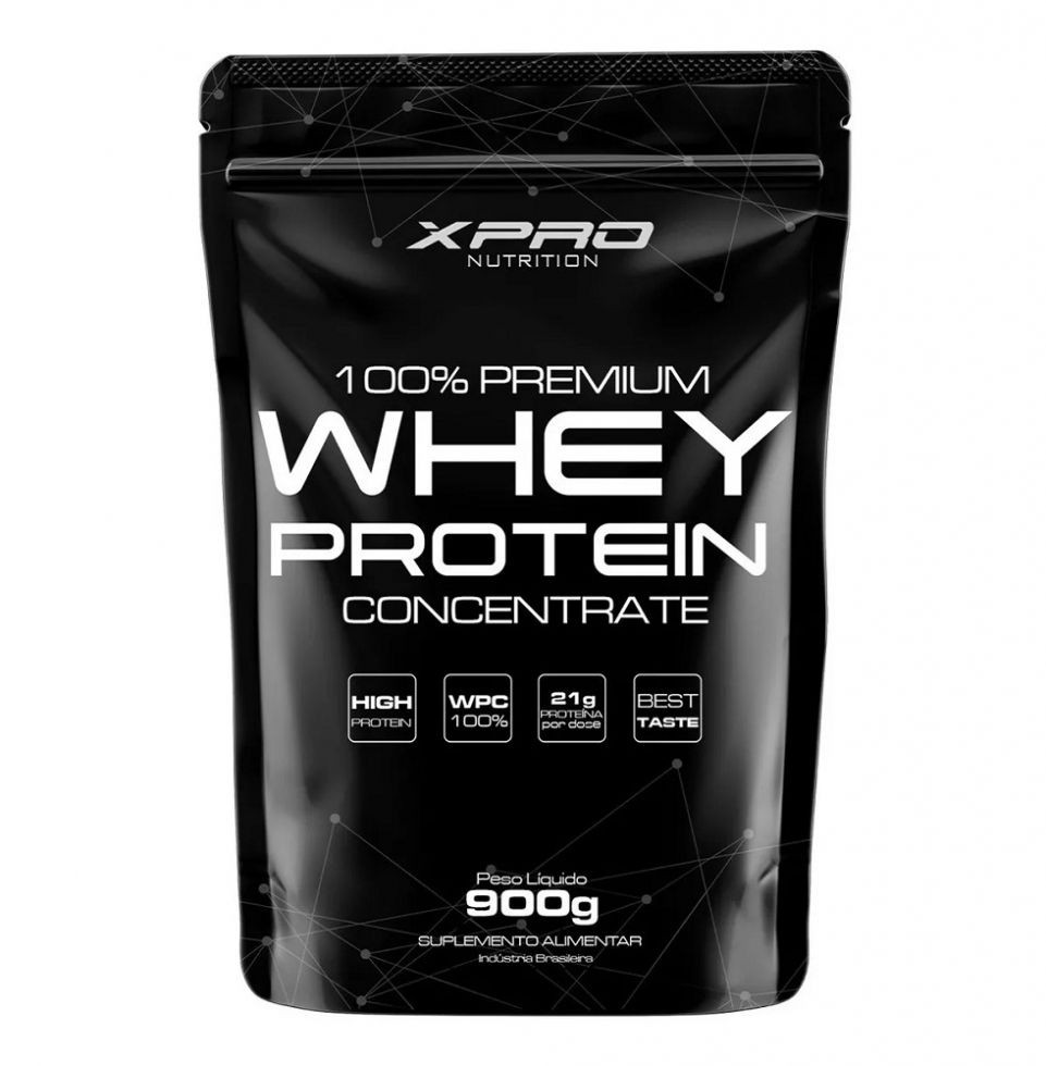 100% Whey Protein Concentrate Refil (900g) - Sabor: Baunilha