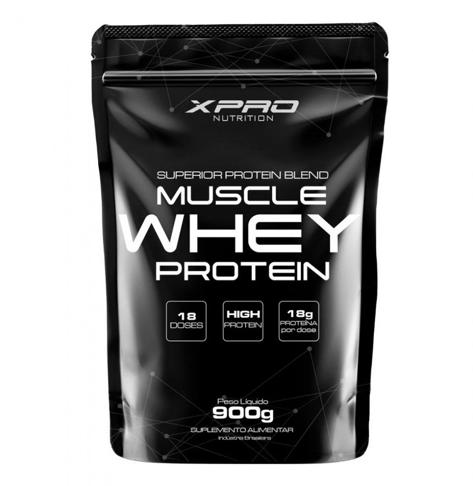 100% Whey Protein Concentrate Refil (900g) - Sabor: Cookies