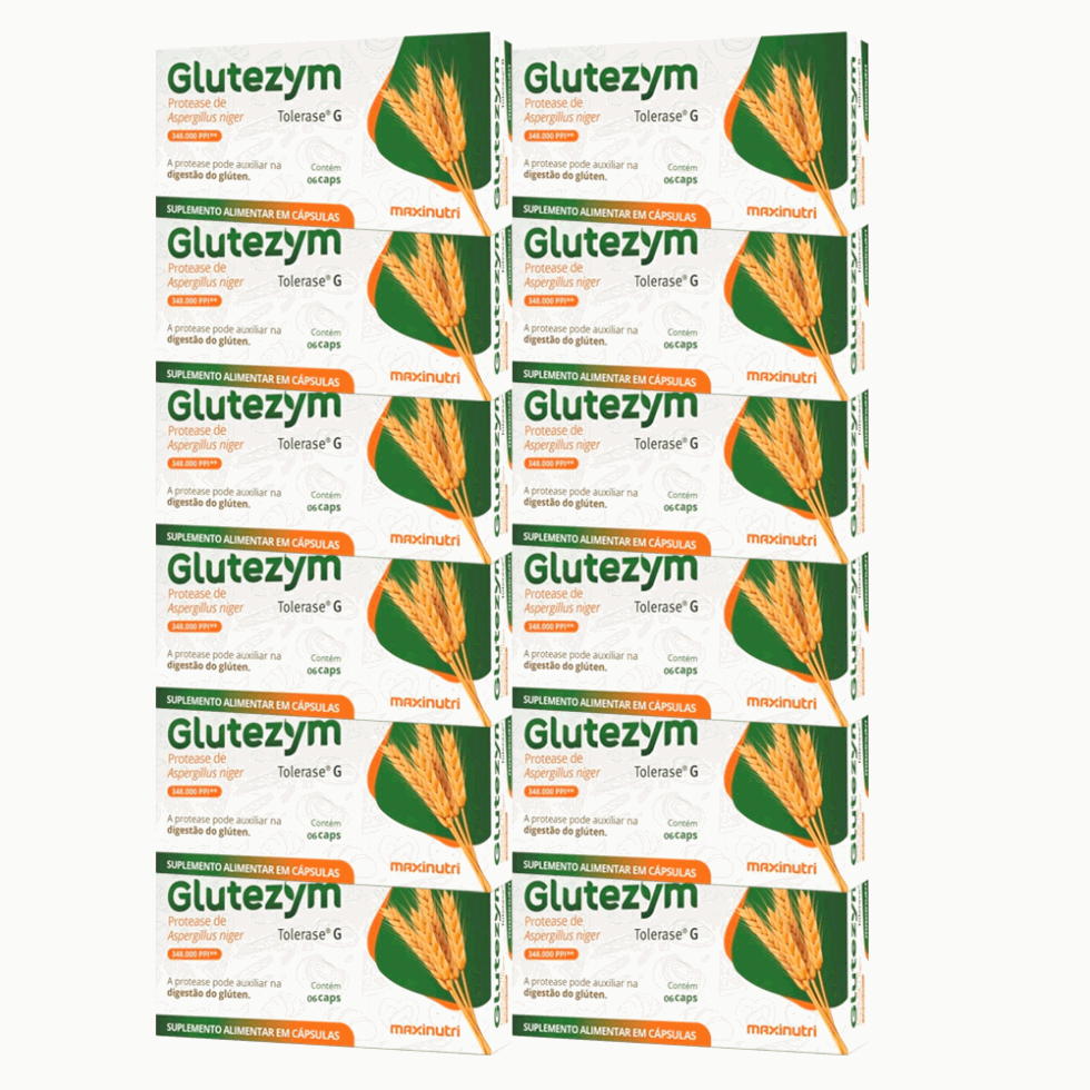 Glutezym 348.000 Display (12 unidades de 06 caps) - Padrão: Único